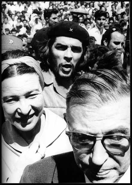 Fotografías de Jean-Paul Sartre y Simone de Beauvoir en 