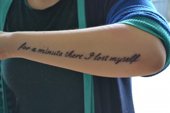 20 Lyrical Tattoos To Inspire The Soundtrack For Your Life