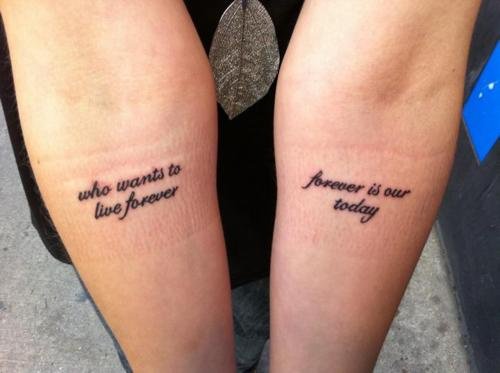 20 Lyrical Tattoos To Inspire The Soundtrack For Your Life