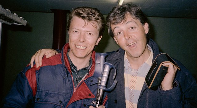 David Bowie and McCartney