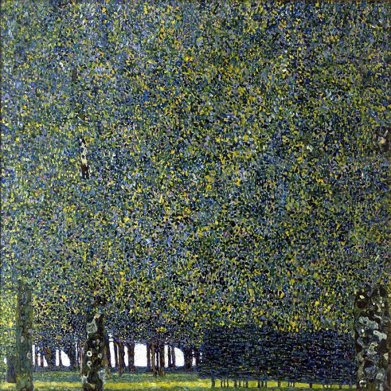paintings by Gustav Klimt 1909 park