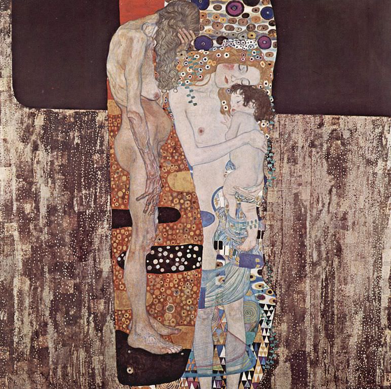 paintings by Gustav Klimt ages of woman