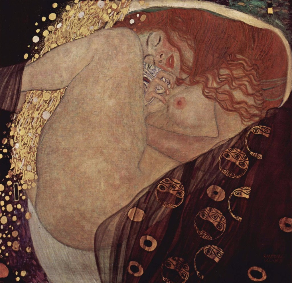 paintings by Gustav Klimt danae