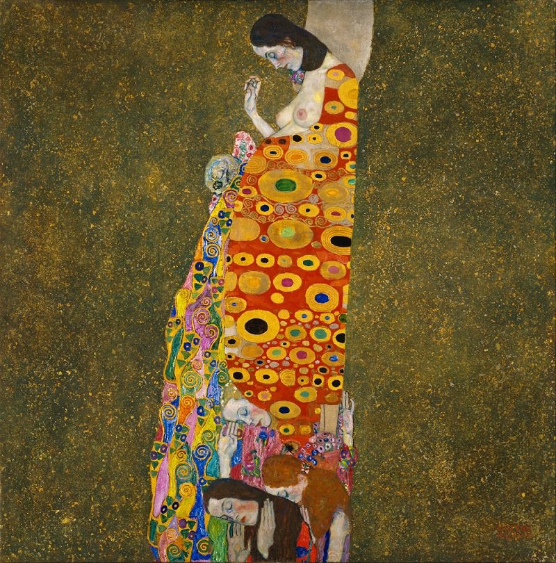 paintings by Gustav Klimt hope ii