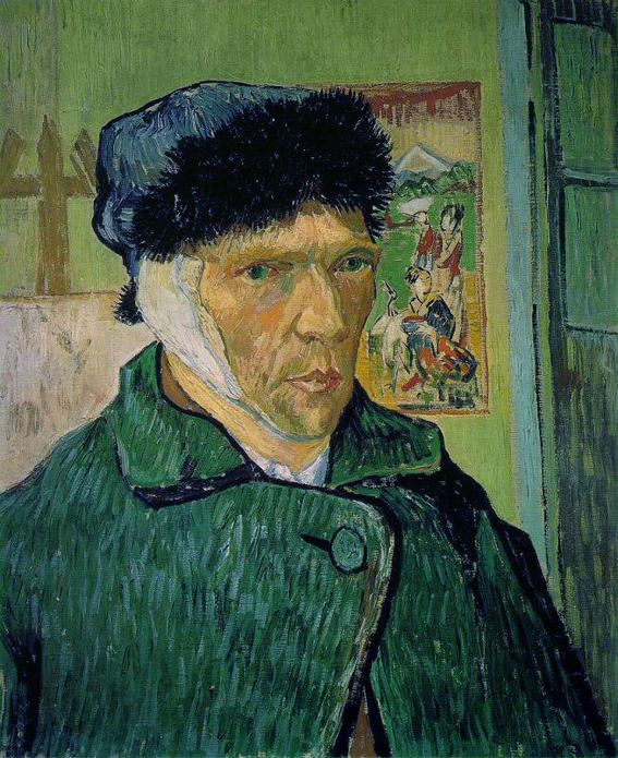  Pinturas de Van Gogh autorretrato-con-oreja-vendada