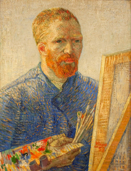 Pinturas de Van Gogh autorretrato-como-artista