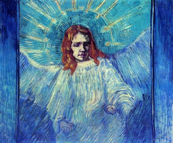 Pinturas de Van Gogh el-angel-despues-de-rembrandt