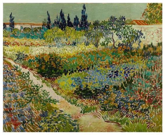 Pinturas de Van Gogh jardin-en-arles