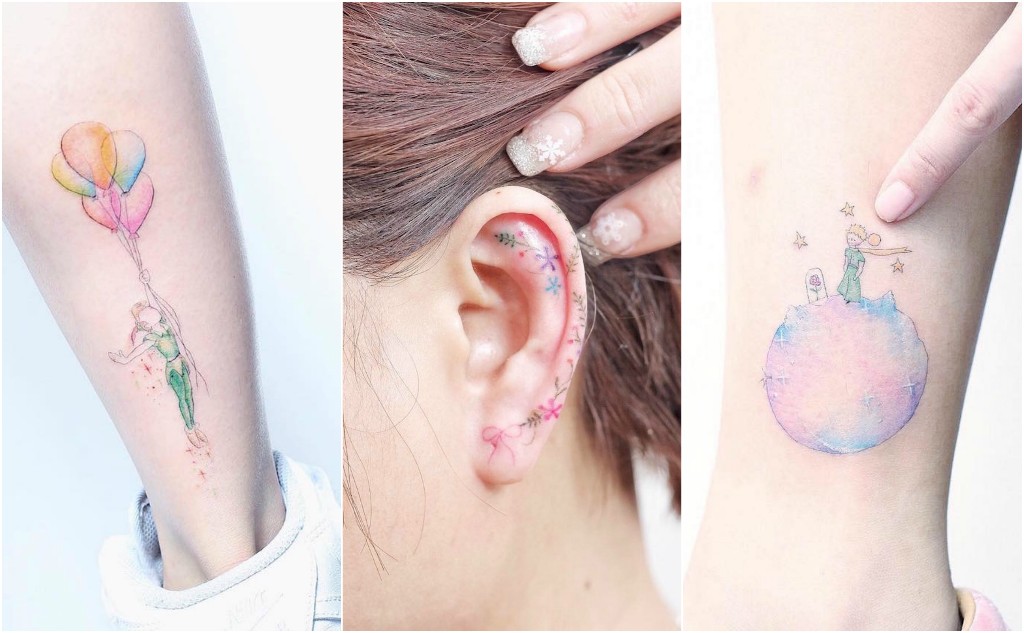 Pastel Tattoos Perfect For Those Who Take Flights Of Fancy - Design