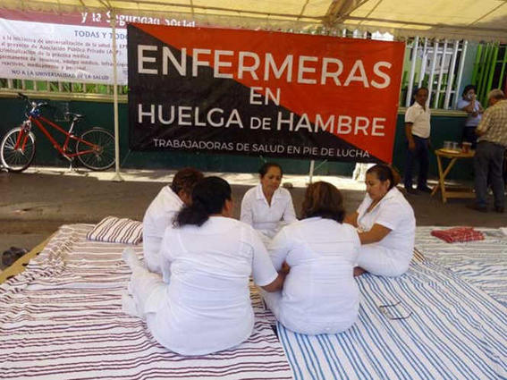 Enfermeras De Chiapas Realizan Huelga De Hambre Para Exigir ...