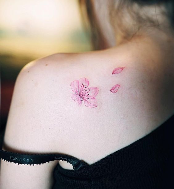 flower tattoo cherry blossom