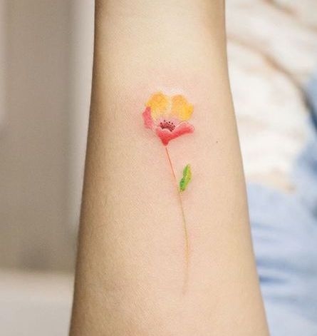 small flower tattoos 14