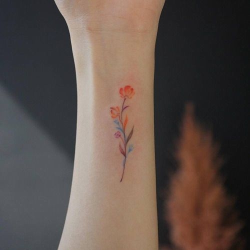 small flower tattoos 15