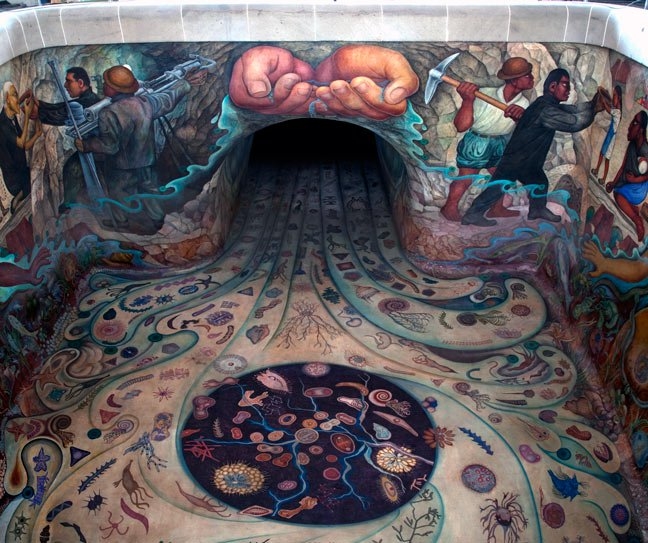 Murales de Diego Rivera El origen de la vida
