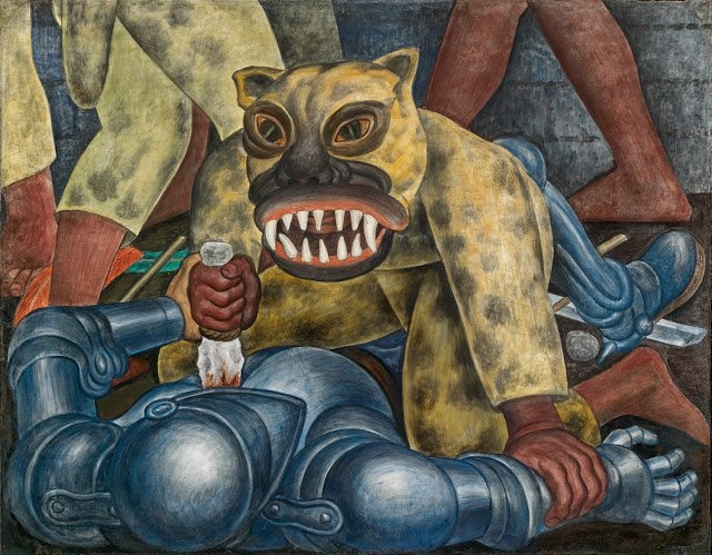 Murales de Diego Rivera Guerrero Indio