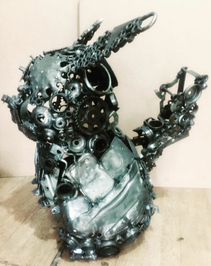 El escultor ecuatoriano que convierte el hierro reciclado en piezas de galería  4