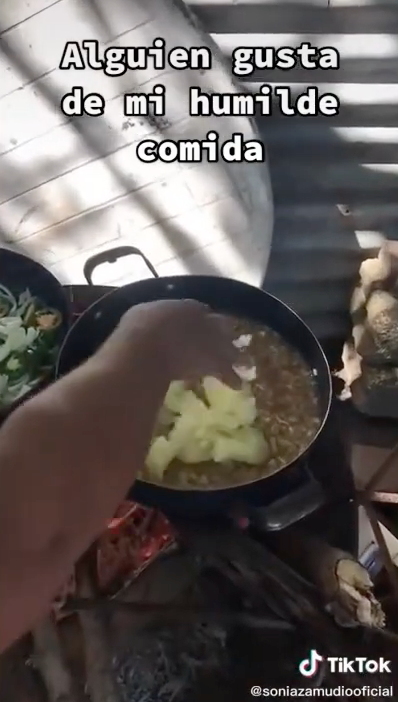 mujer muestra en tiktok como cocina con 50 pesos y se hace viral video 1