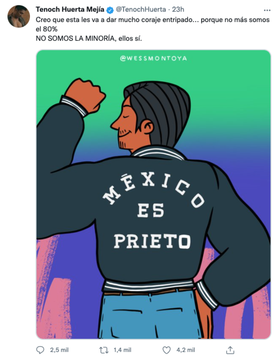 tenoch huerta visibiliza la realidad racista de mexico con el tuit mexico es prieto 1