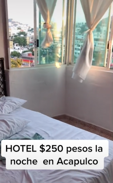 tiktoker muestra como luce un hotel en acapulco por 125 pesos la noche 1