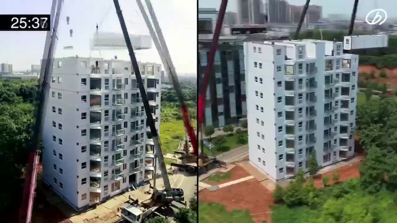 Así Se Construyo Un Edificio De 10 Pisos En Un Día 5196