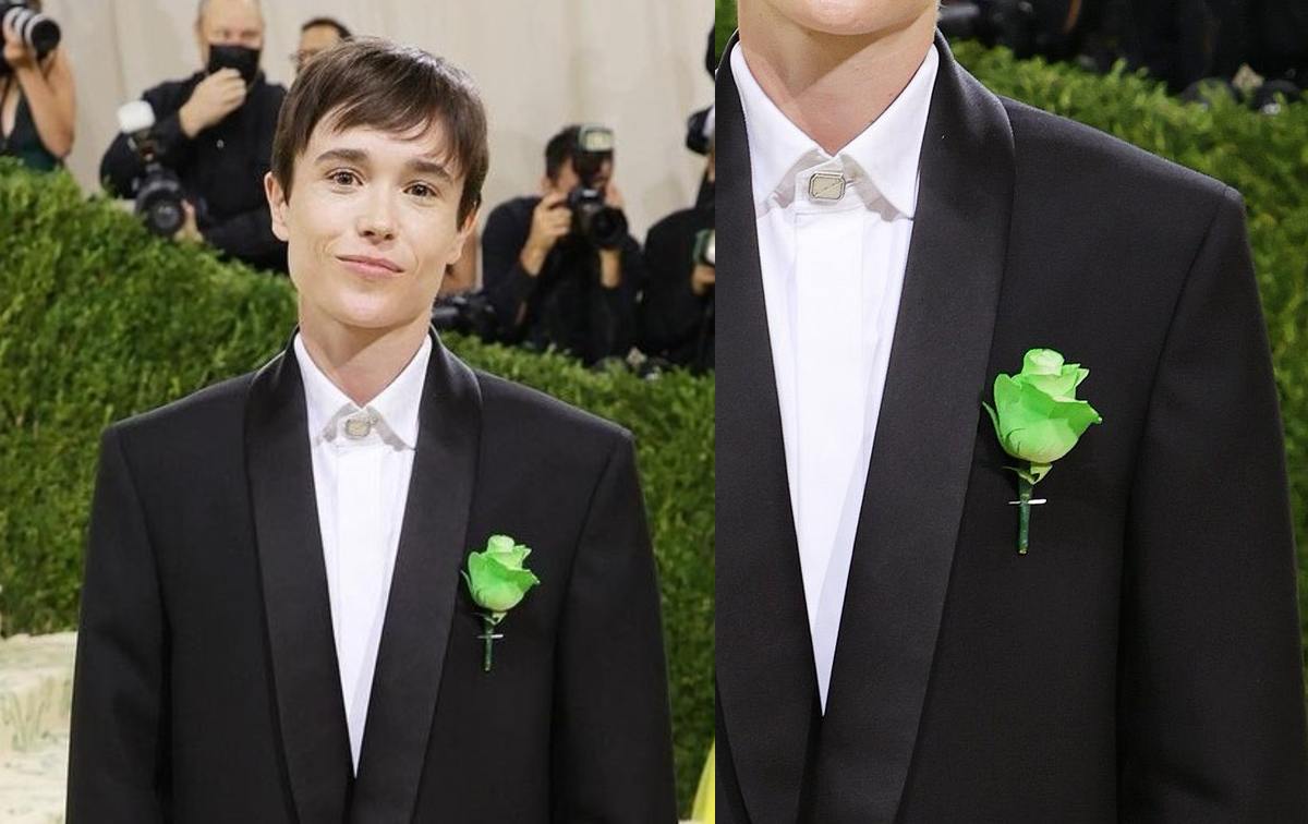 metgala-2021-elliot-page-flower-green-meaning