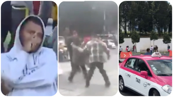 taxistas bailan cumbia juegan futbol mona drogas manifestacion