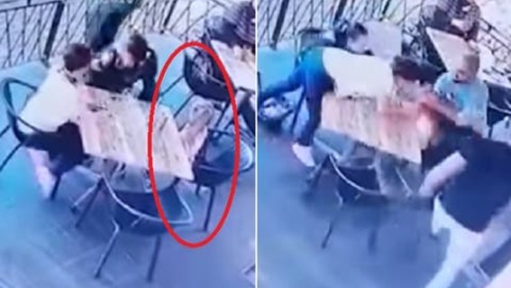 video secuestro nina restaurante