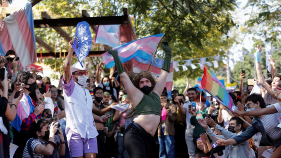 contingentes trans y lgbt salieron a las calles de la ciudad de mexico para protestar contra la discriminacion y transfobia